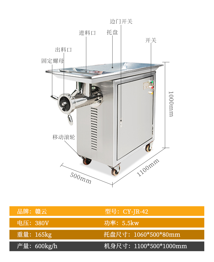 贛云絞肉機(jī)參數(shù)